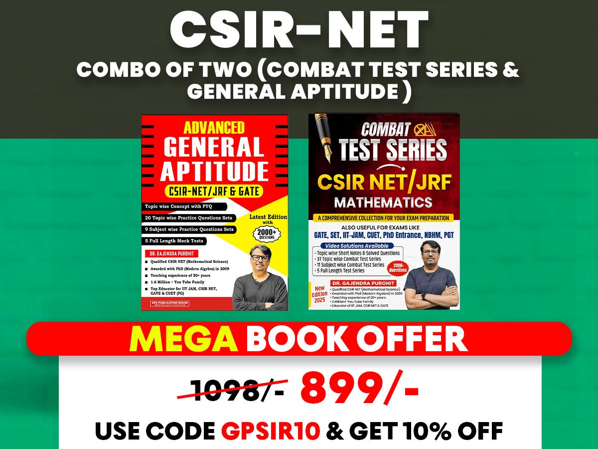 CSIR NET COMBO OF 2 By Dr. Gajendra Purohit