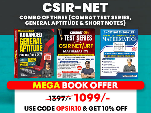 CSIR NET COMBO OF 3 By Dr. Gajendra Purohit