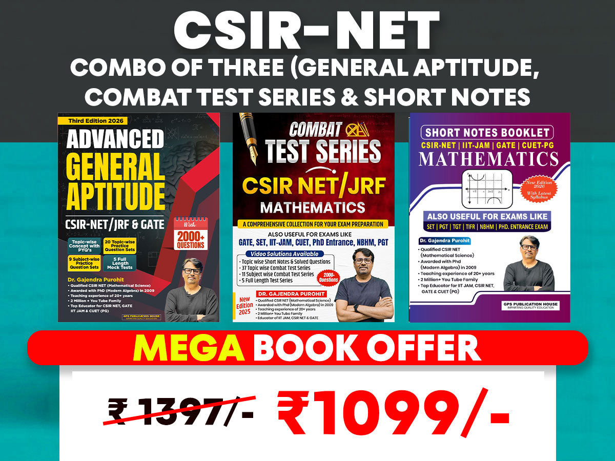 CSIR NET COMBO OF 3 By Dr. Gajendra Purohit