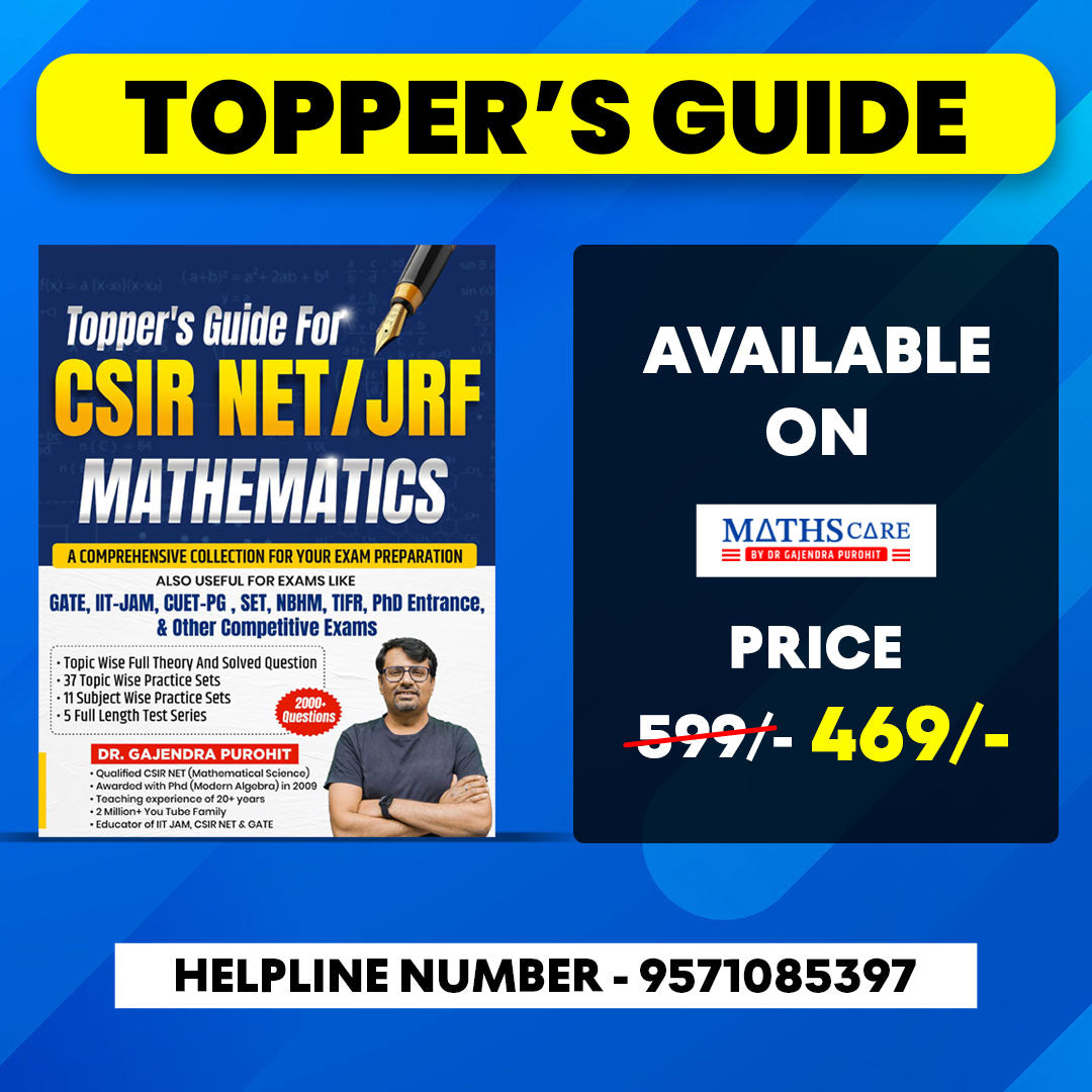 Topper's Guide for CSIR NET/ JRF Mathematics